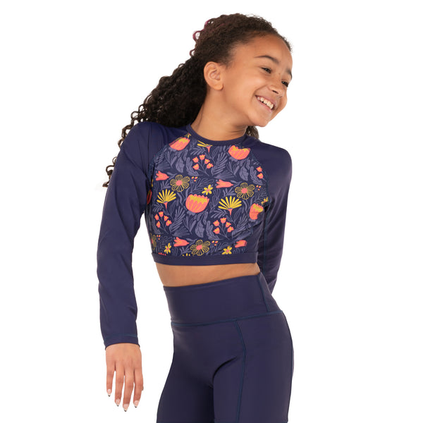 Isla Crop Top — Coral Bunch