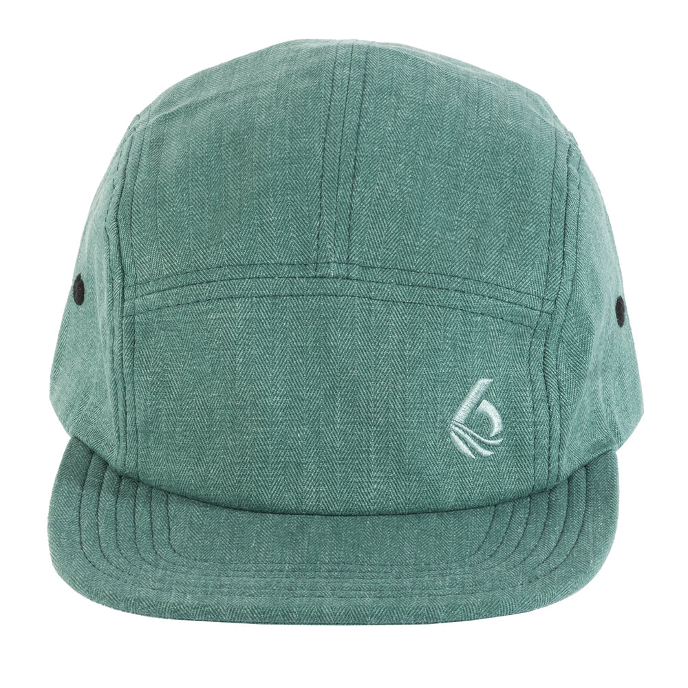 Herring Five Panel Hat - Moss - Front