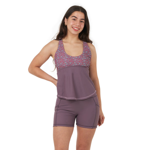 Dahlia Tankini — Blossom Grape