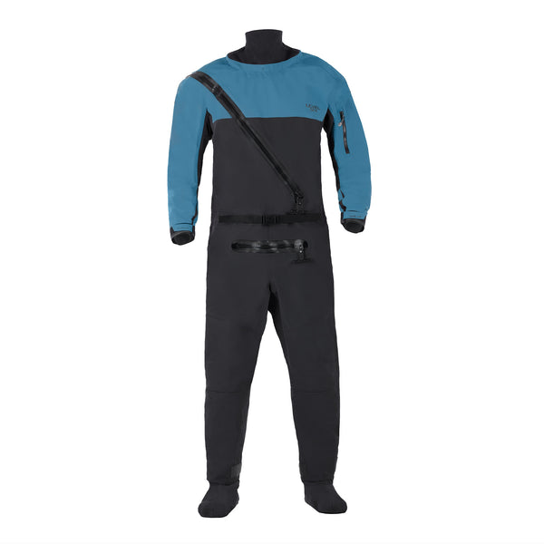 Cronos Dry Suit — Crater Blue, front view