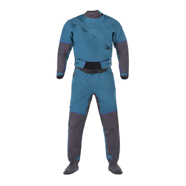 Freya Women's Dry Suit — Crater Blue, front view
