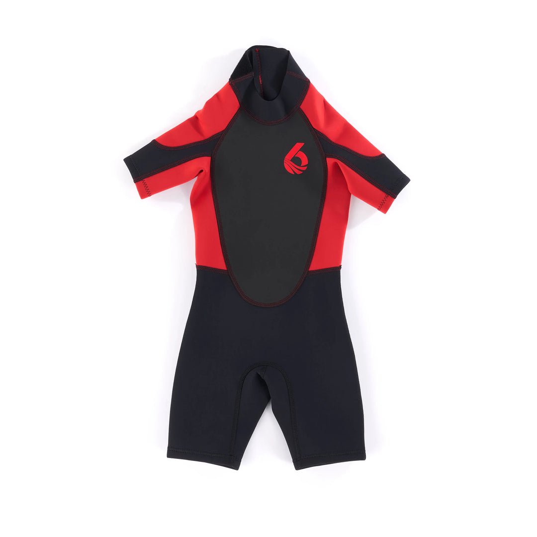 Child Shorty - Neoprene Wetsuit — Red / Black#colour_red-black