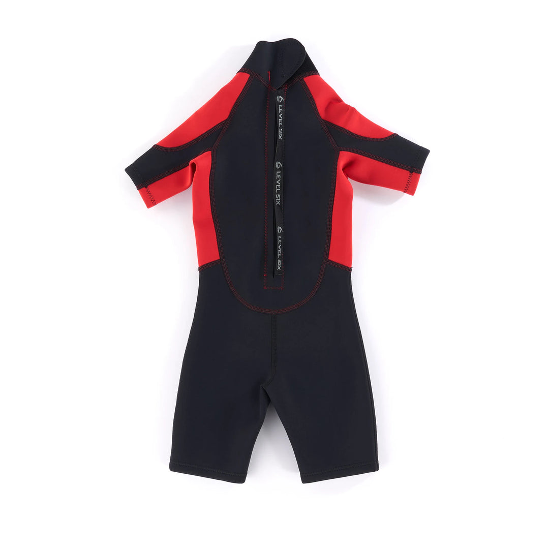 Child Shorty - Neoprene Wetsuit — Red / Black (2)#colour_red-black