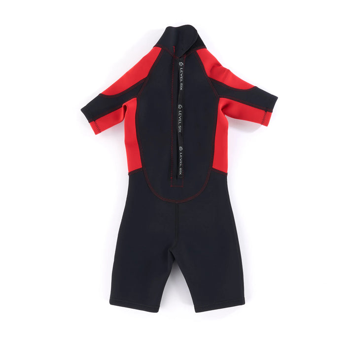 Child Shorty - Neoprene Wetsuit — Red / Black (2)#colour_red-black