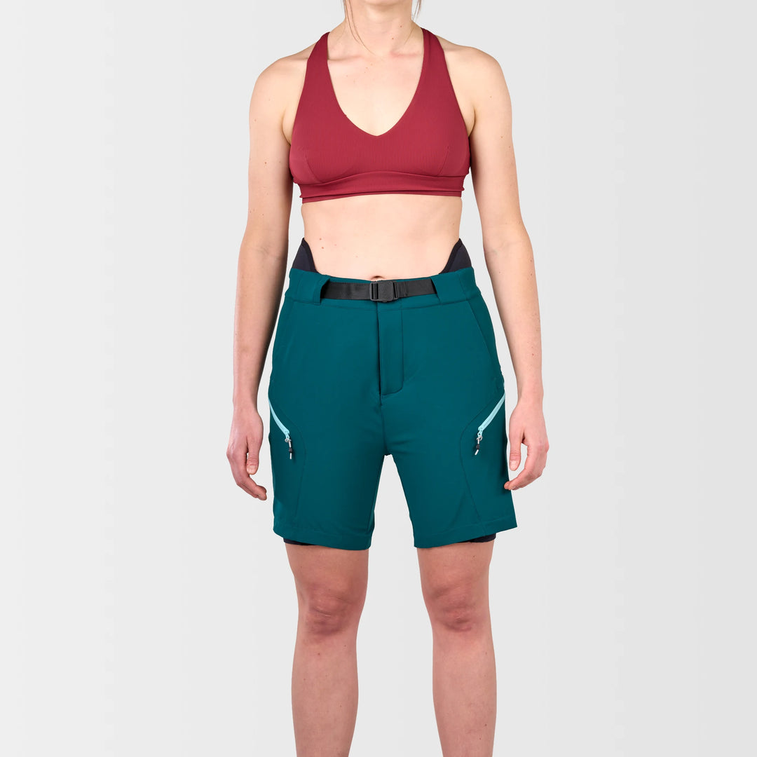 Delta Lined Short - 7" — Deep Teal (2)#colour_deep-teal