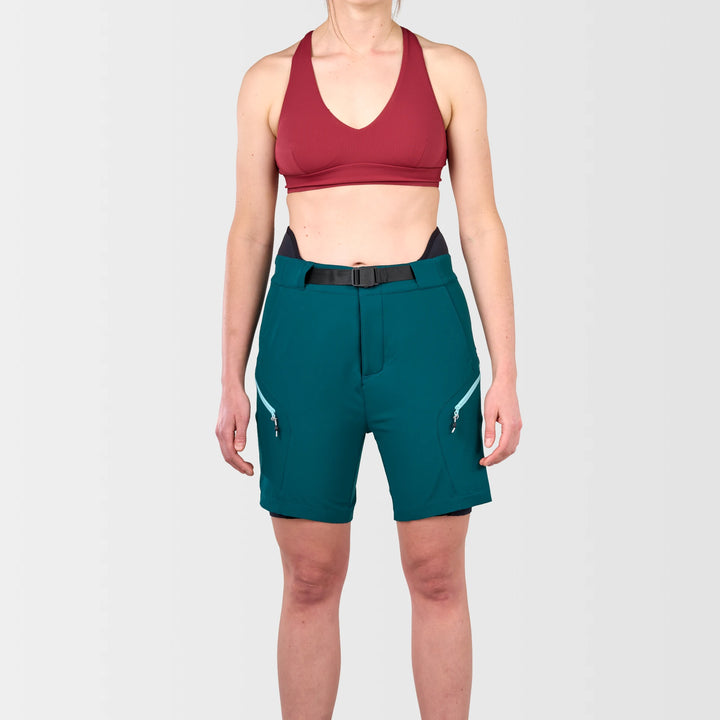 Delta Lined Short - 7" — Deep Teal (2)#colour_deep-teal