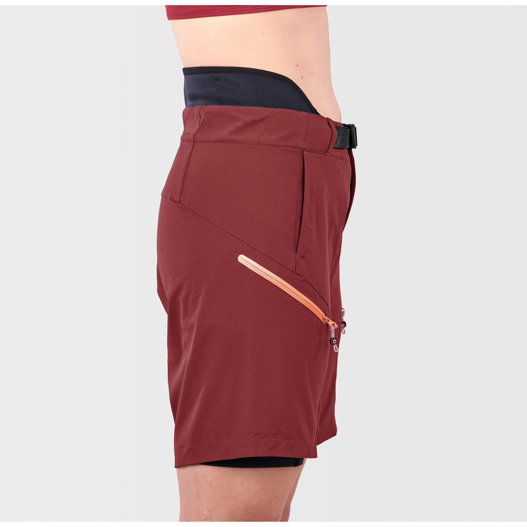 Delta Lined Short - 7" — Red Pear (4)#colour_red-pear