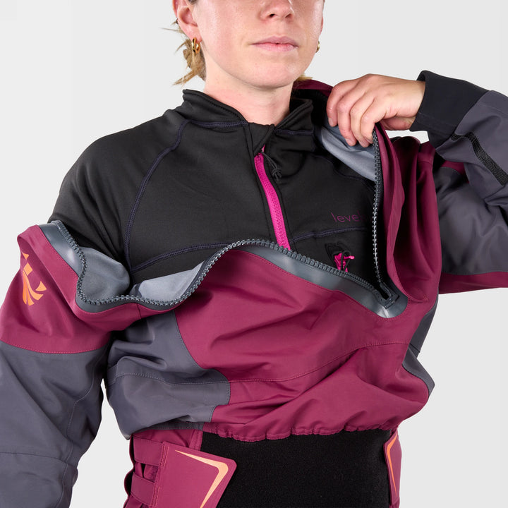 Freya Womens Dry Suit Exhaust Pro — Mahogany (16)#colour_mahogany