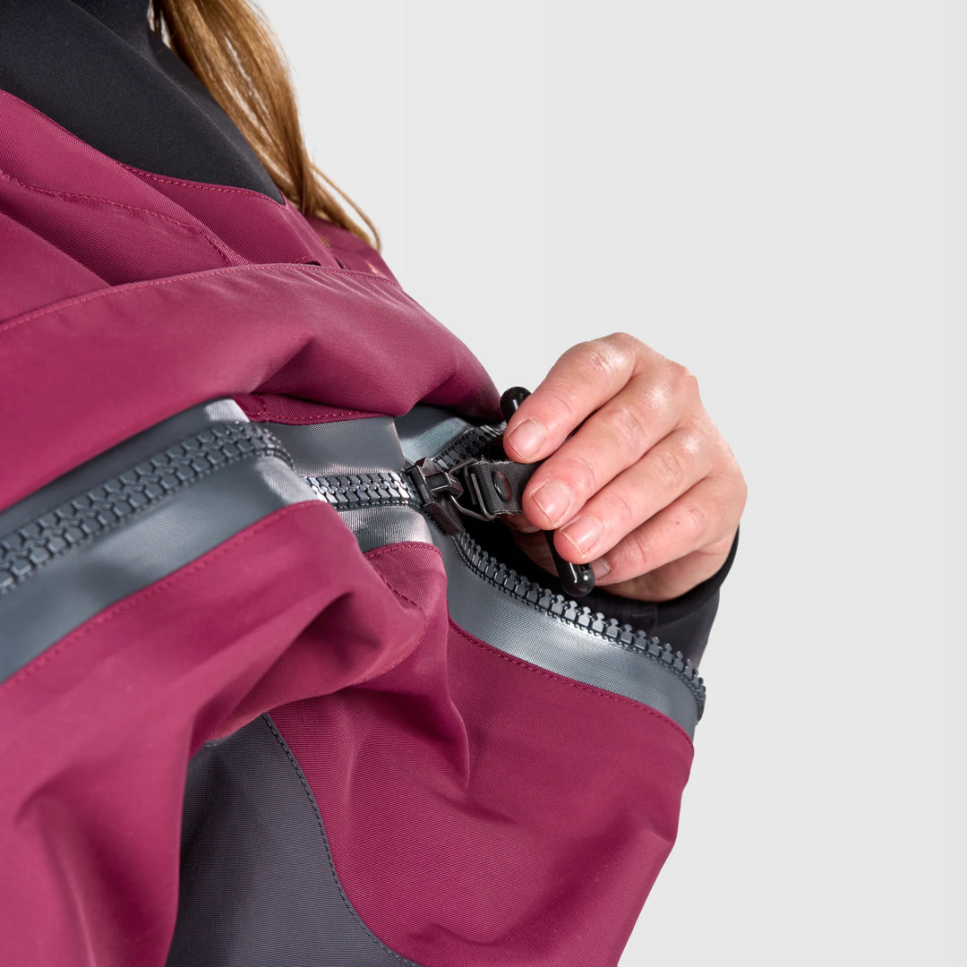 Freya Womens Dry Suit Exhaust Pro — Mahogany (18)#colour_mahogany