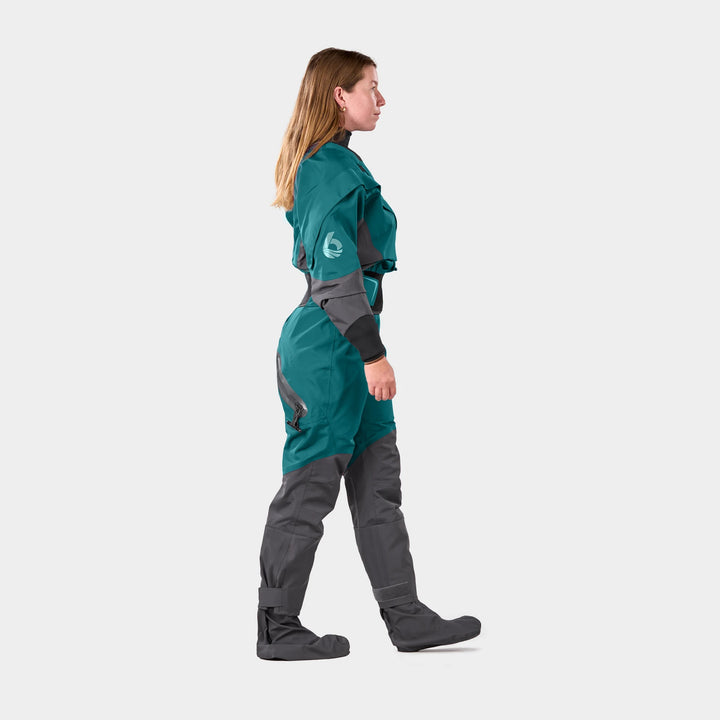 Freya Womens Dry Suit Exhaust Pro — Spruce (6)#colour_spruce
