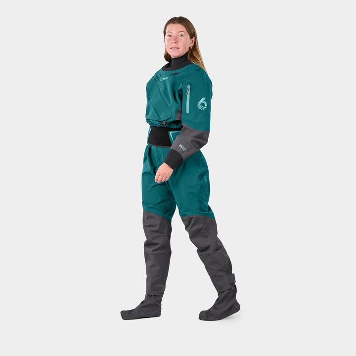 Freya Womens Dry Suit Exhaust Pro — Spruce (7)#colour_spruce