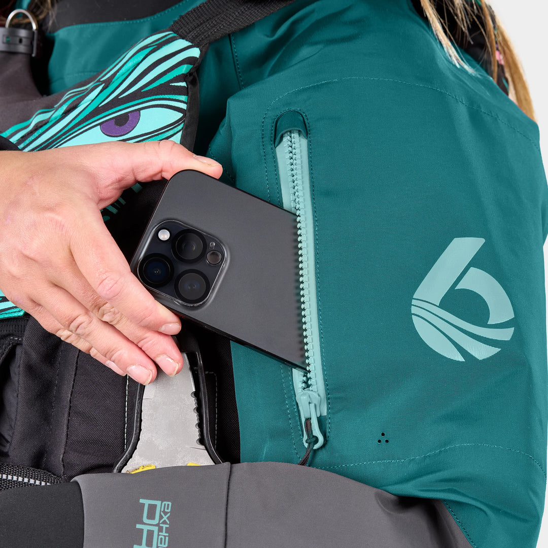 Freya Womens Dry Suit Exhaust Pro — Spruce (17)#colour_spruce