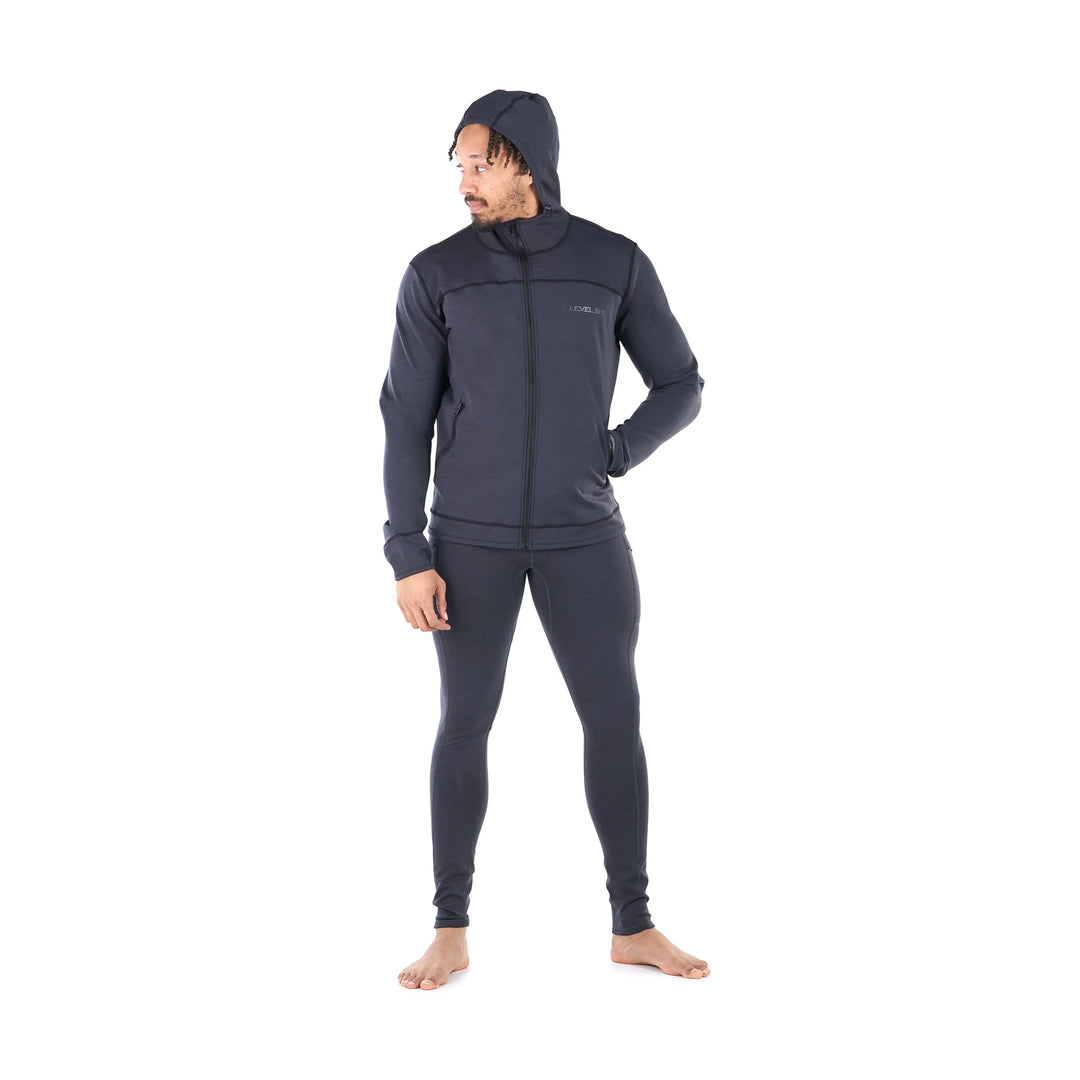 Jericho Neoprene Hoody — Black Heather (2)#colour_black-heather