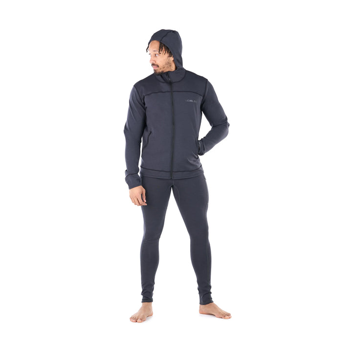 Jericho Neoprene Hoody — Black Heather (2)#colour_black-heather