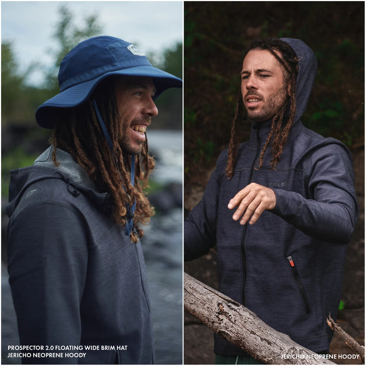 Jericho Neoprene Hoody — Black Heather (4)#colour_black-heather