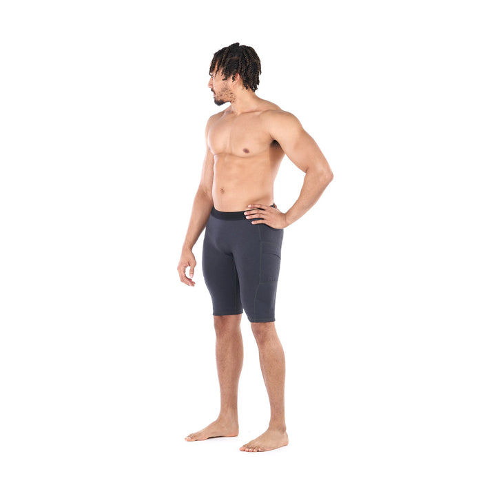 Jericho Neoprene Short — Black Heather (3)#colour_black-heather