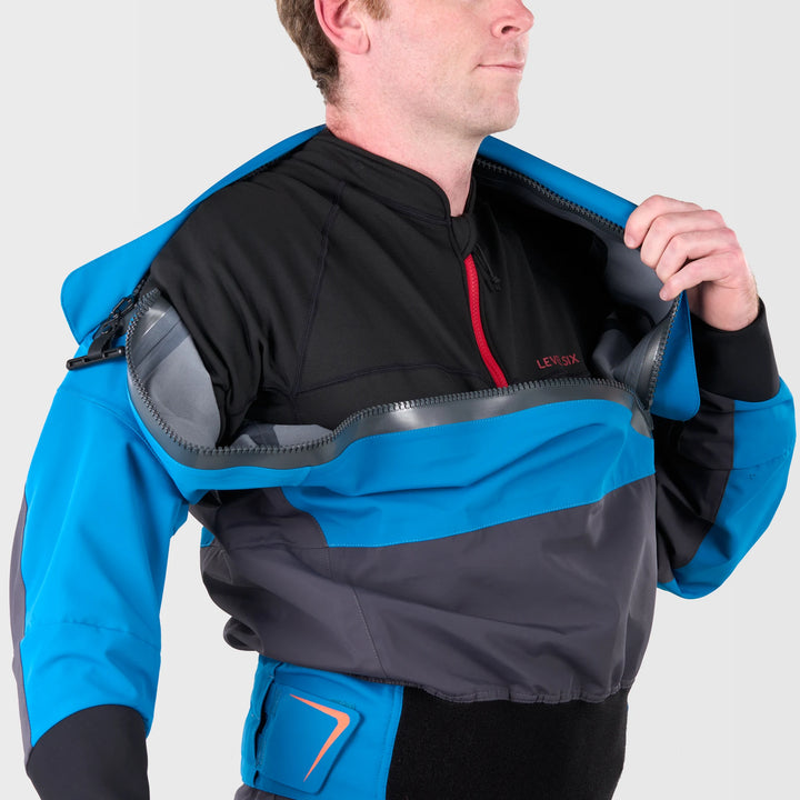 Odin Mens Dry Suit Exhaust Pro — Seaport (14)#colour_seaport