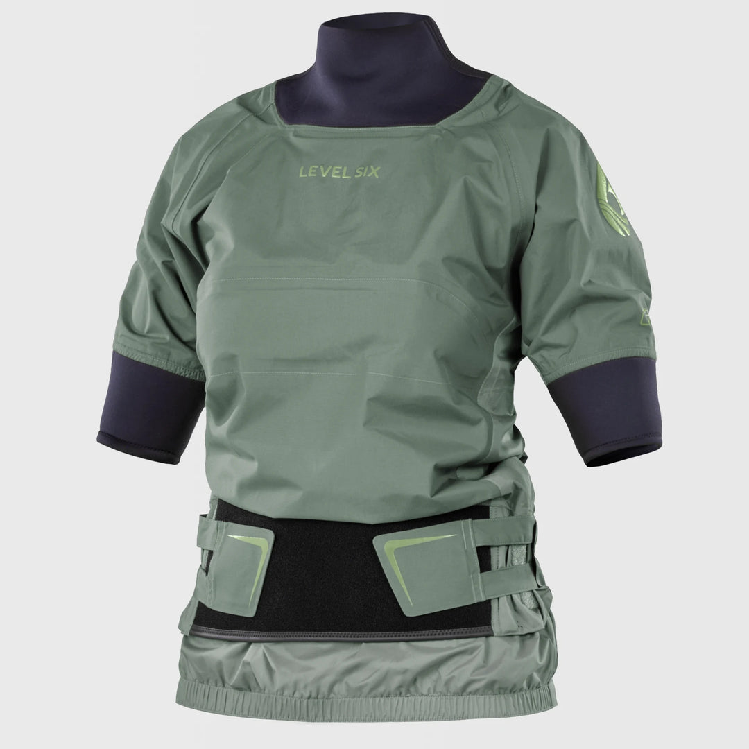 Solstice Womens Semi-Dry Top Exhaust Lite — Basil#colour_basil