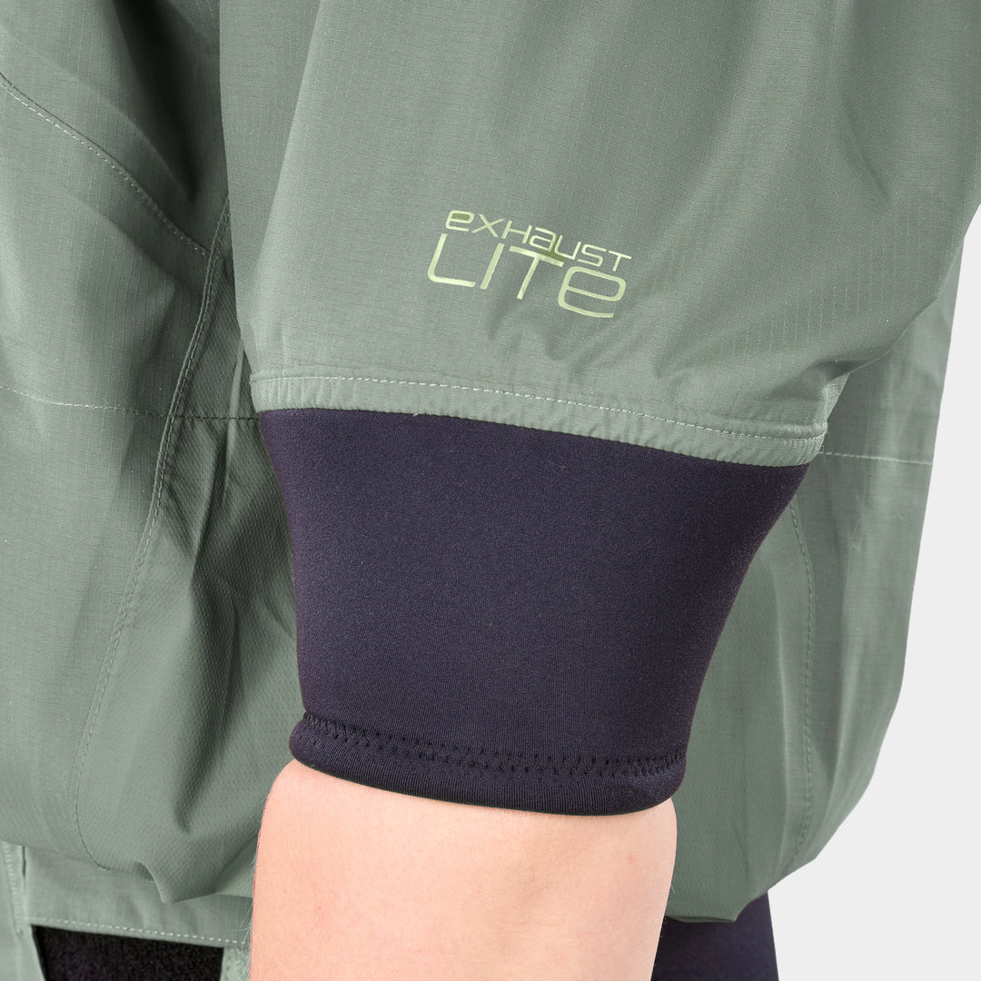 Solstice Womens Semi-Dry Top Exhaust Lite — Basil (8)#colour_basil