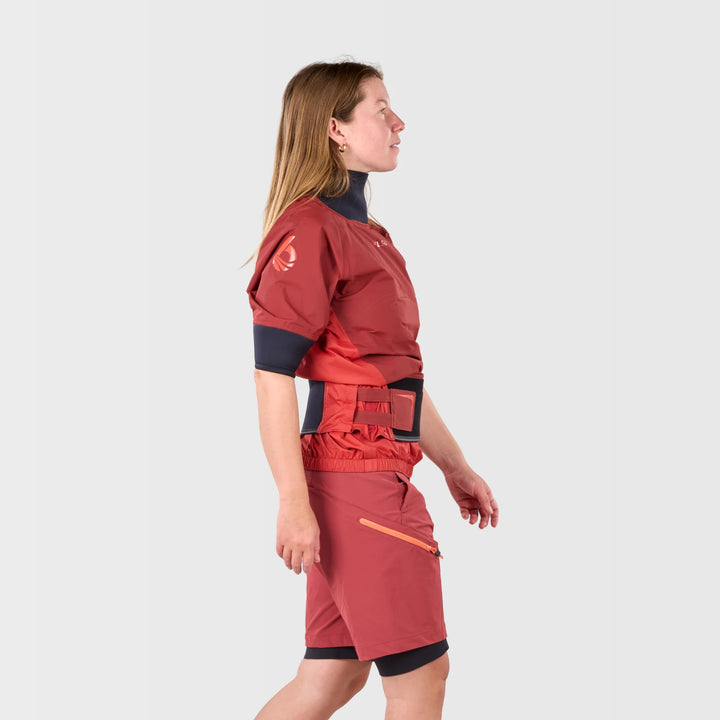 Solstice Womens Semi-Dry Top Exhaust Lite — Fired Brick (4)#colour_fired-brick