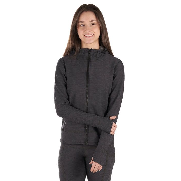 Sombrio Neoprene Hoody — Black Heather#colour_black-heather
