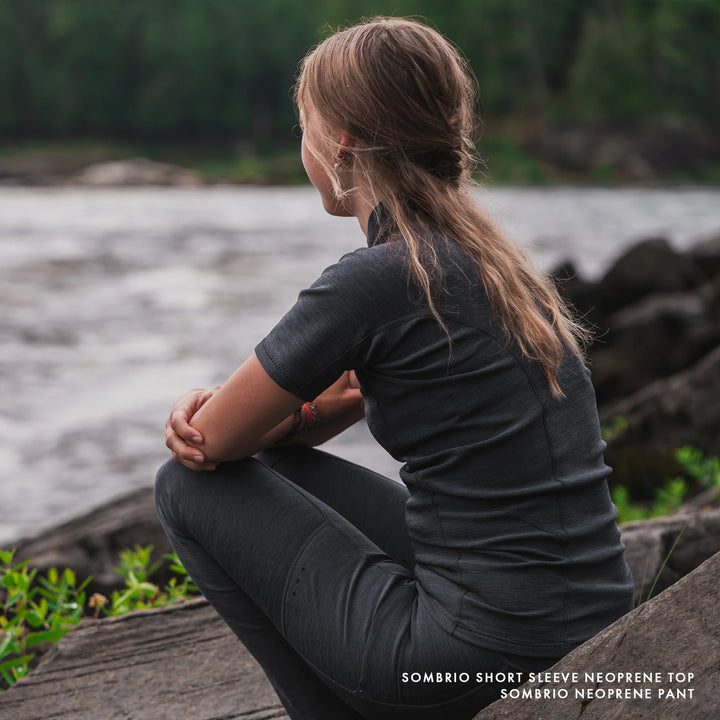 Sombrio Neoprene Pant — Black Heather (5)#colour_black-heather