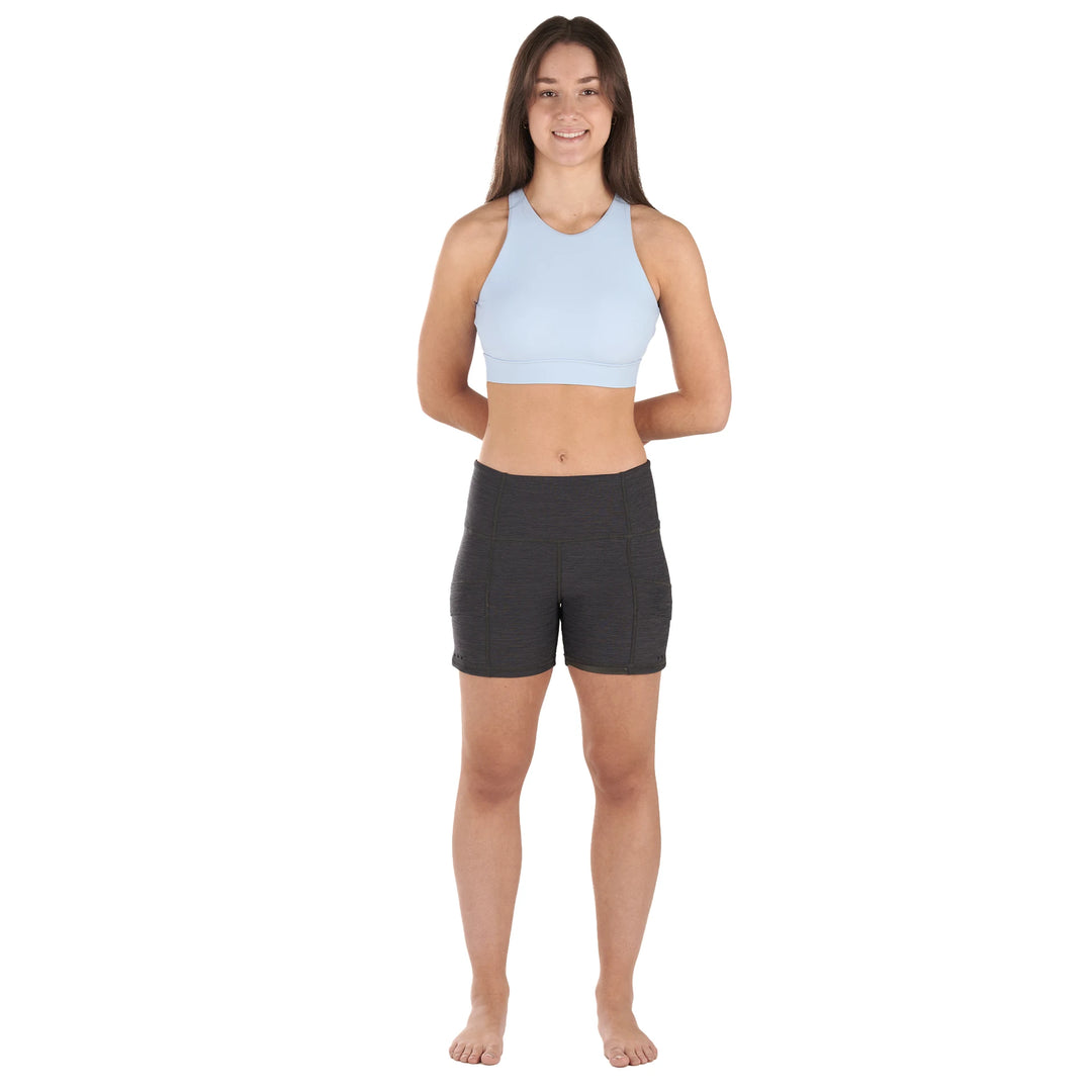 Sombrio Neoprene Short — Black Heather#colour_black-heather