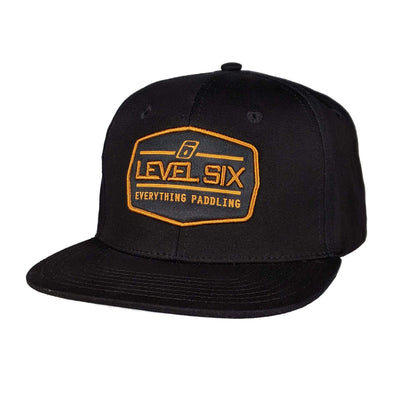 Badge Cotton Hat Headwear Black Level Six